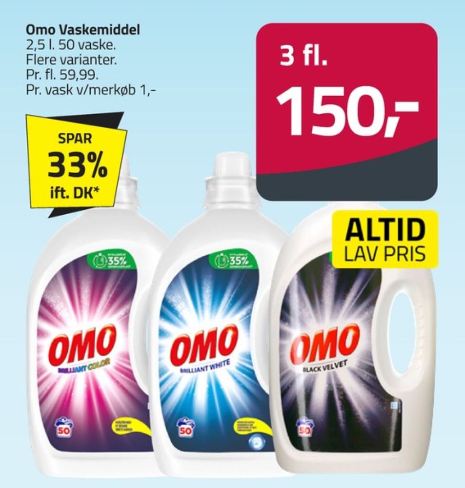 Omo, Vaskemiddel-flydende