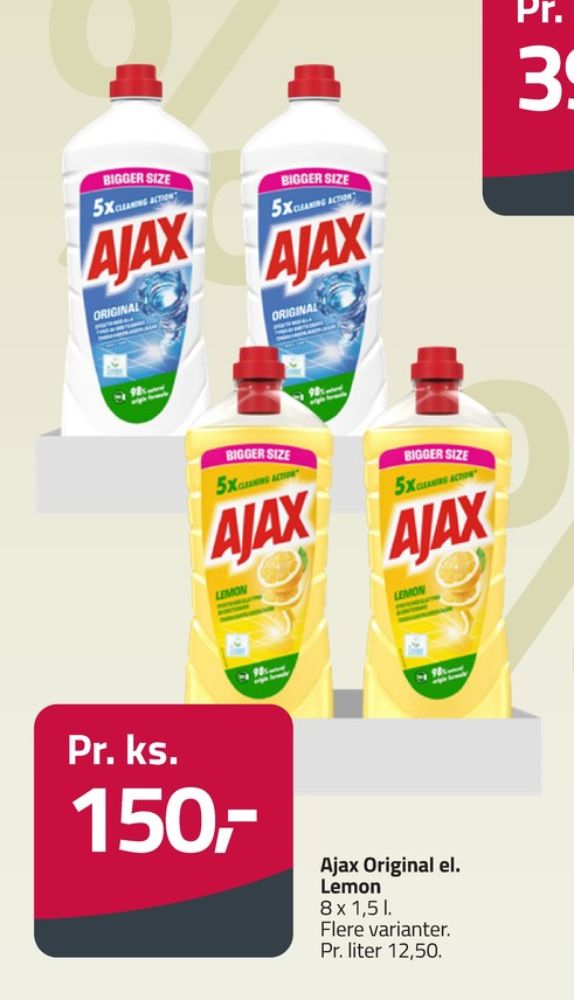 Ajax, Rengøring - universal