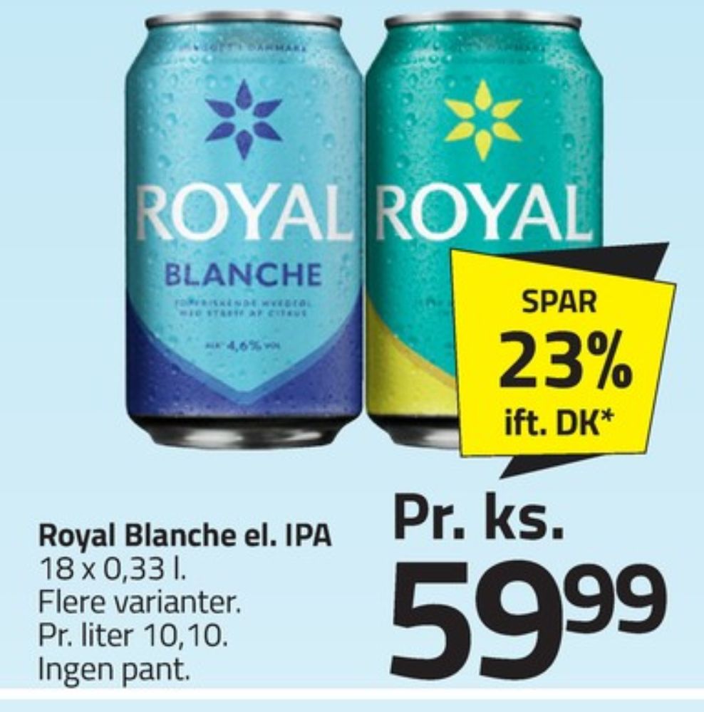 Royal IPA, Øl 18 pk.