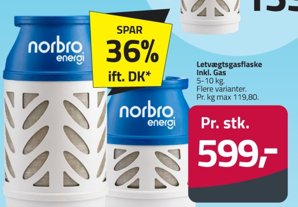 Norbro, Gasflaske