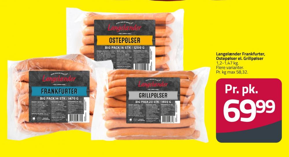 Langelænder, Grillpølser