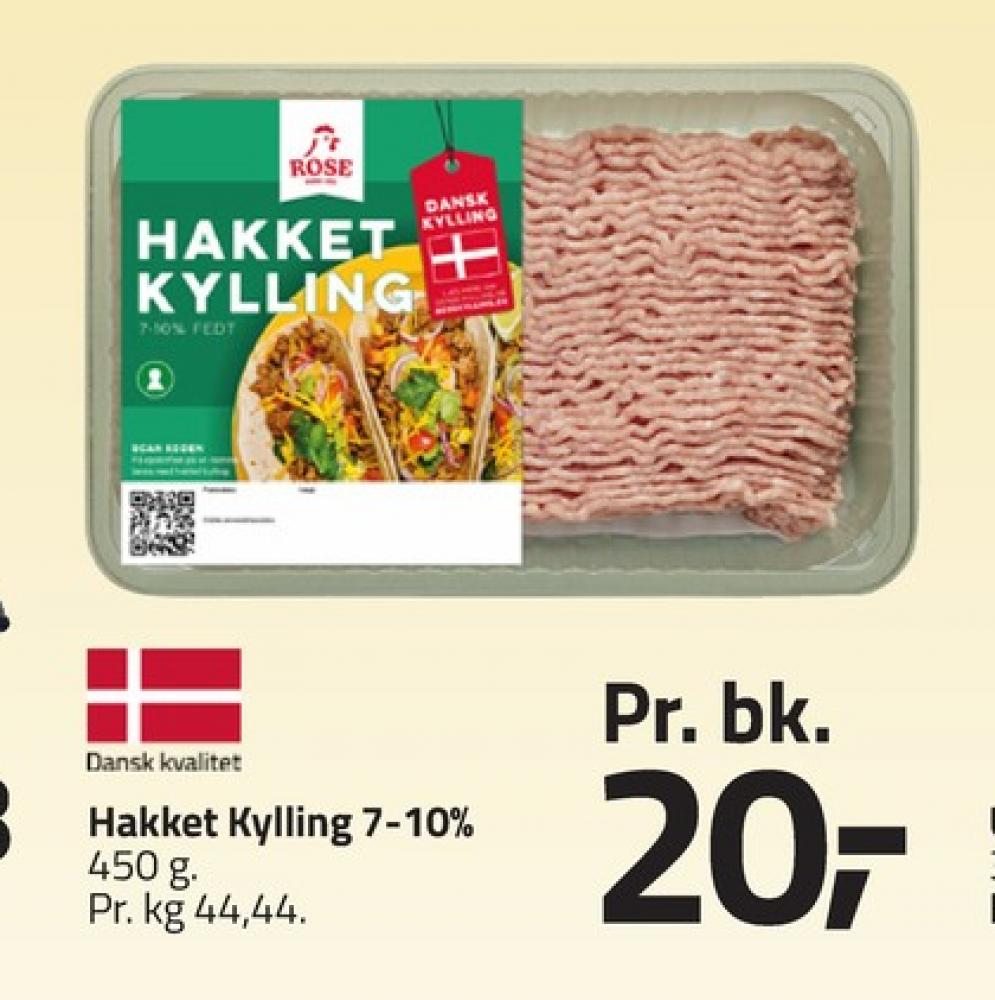 Rose, Hakket kylling 7-10%