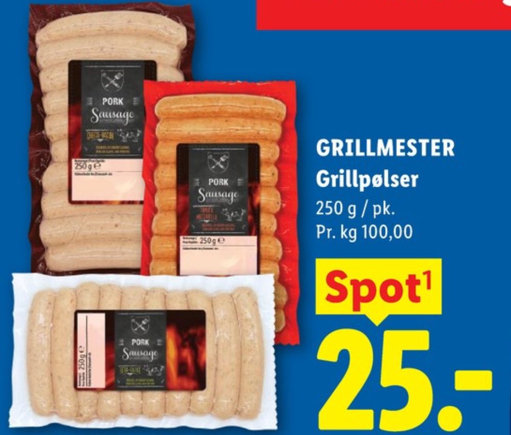 Grillmester, Pølser