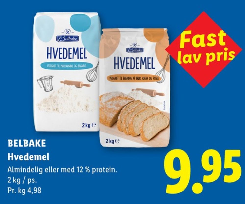 Belbake, Hvedemel