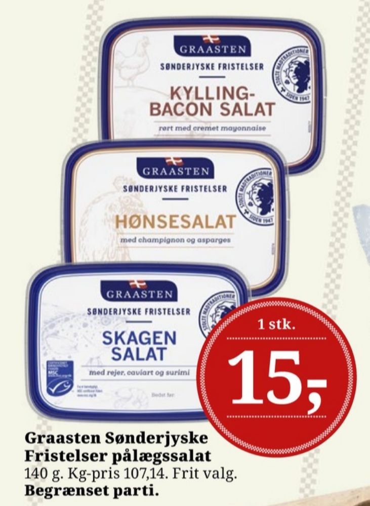 Graasten Sønderjyske Fristelser, Kylling & Baconsalat