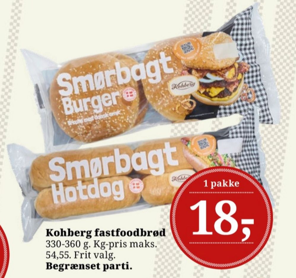 Kohberg, Smørbagt Hotdogbrød