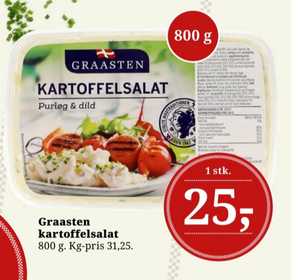 Graasten, Kartoffelsalat med Purløg og Dild