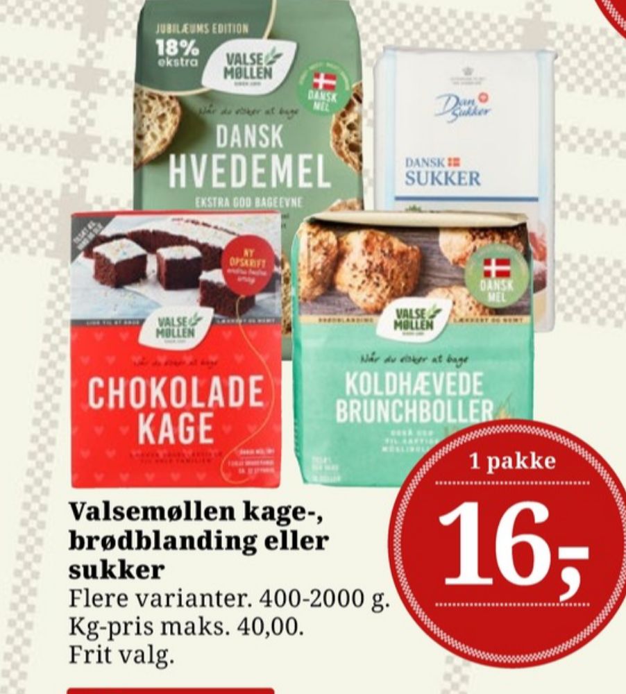 Valsemøllen, Hvedemel Dansk