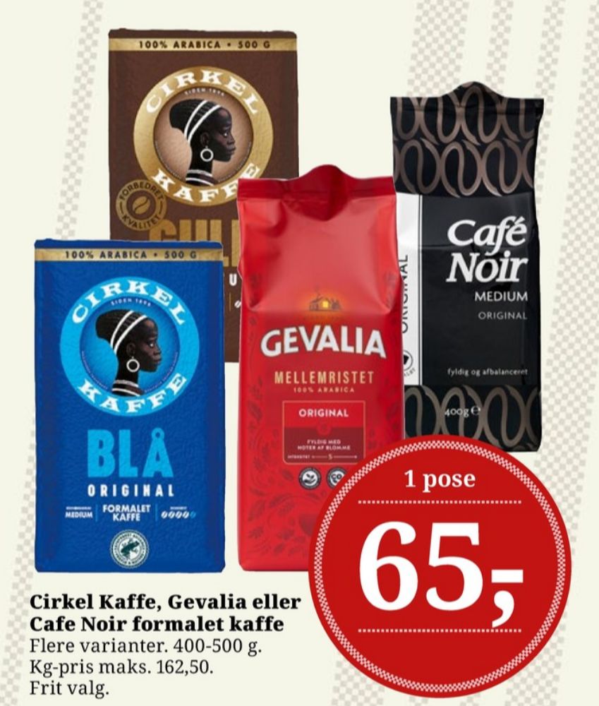 Gevalia Original, Kaffe Formalet