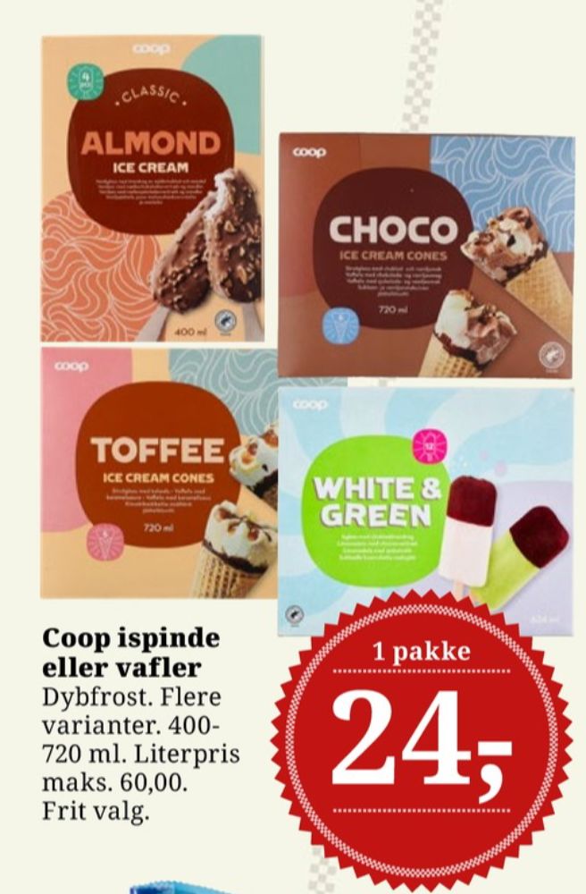 Coop, White & Green ispinde