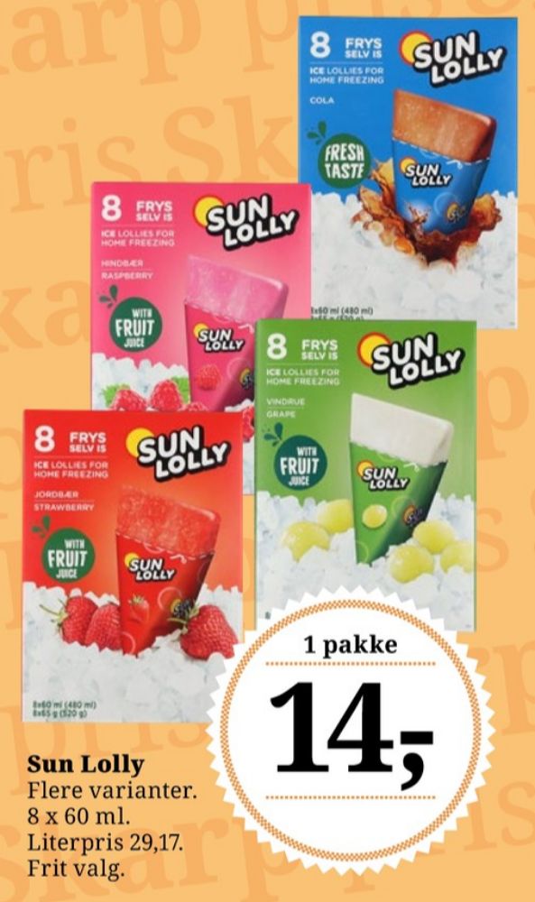 Sun Lolly, Is frys selv - Appelsin
