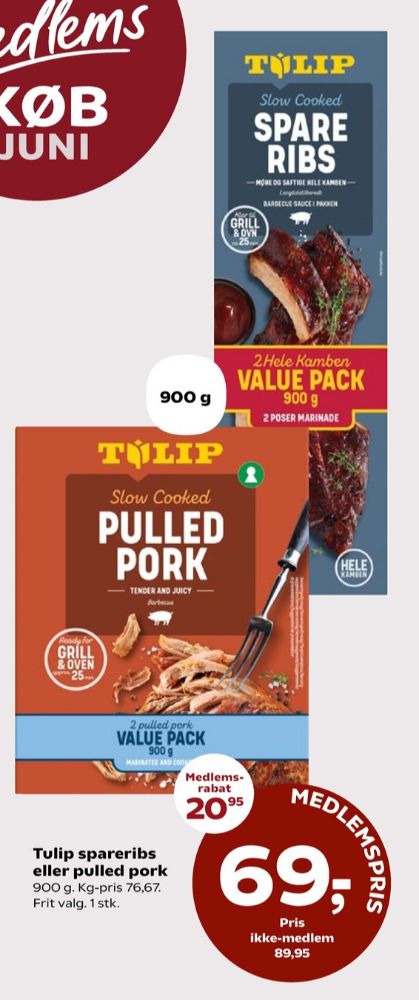 Tulip, Spareribs