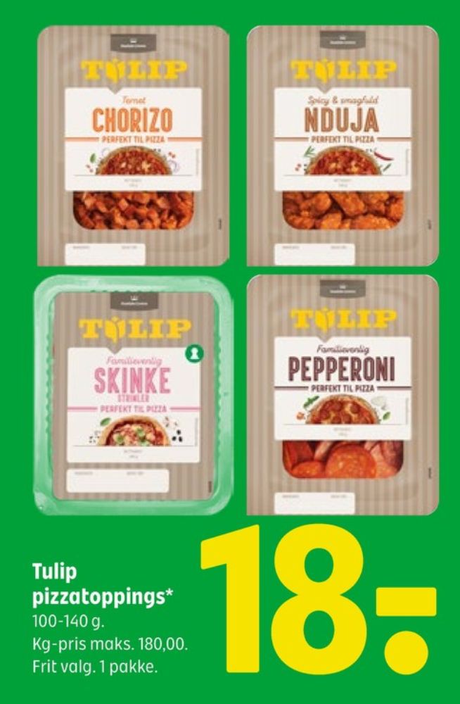 Tulip, Skinkestrimler