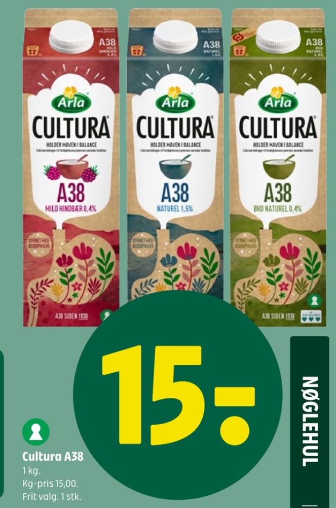 Cultura, A-38 Øko Naturel 0,4%