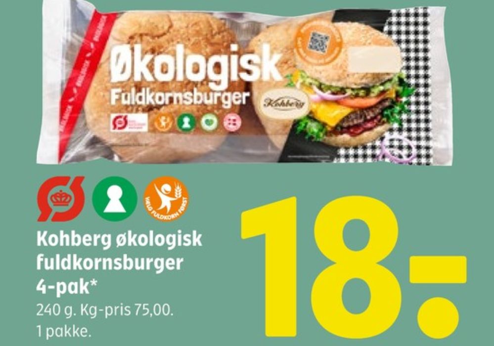 Kohberg, Fuldkorn Burgerboller