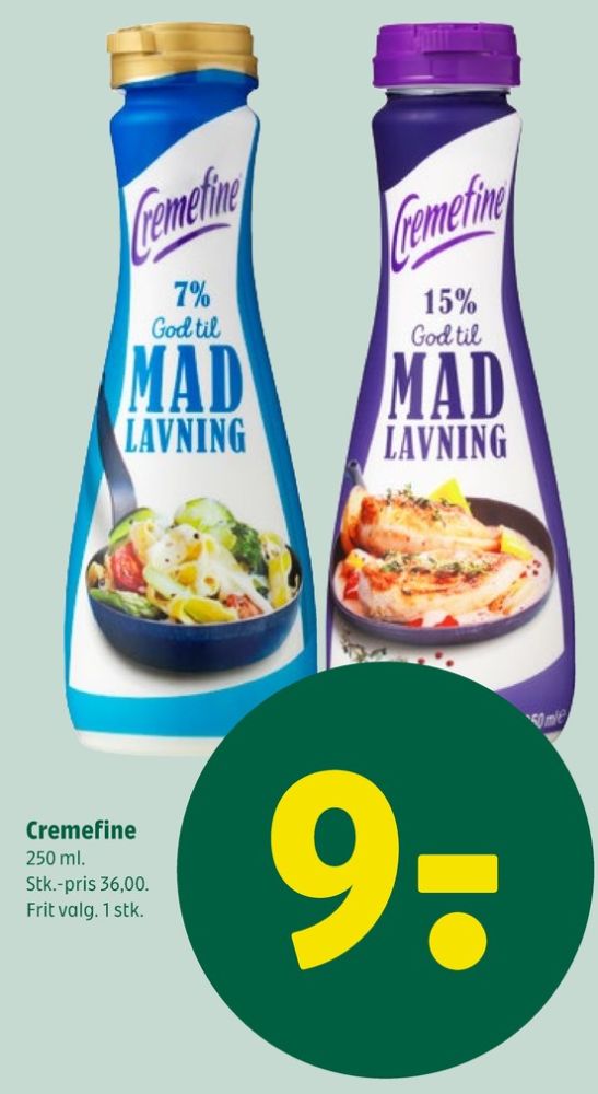 Cremefine, Madlavningsfløde 15 %