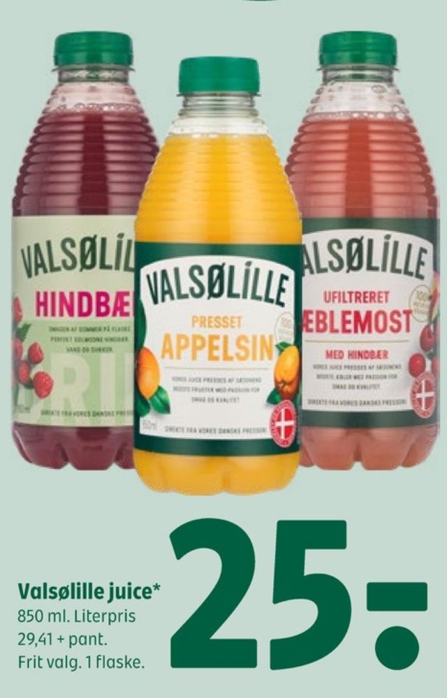 Valsølille, Appelsinjuice
