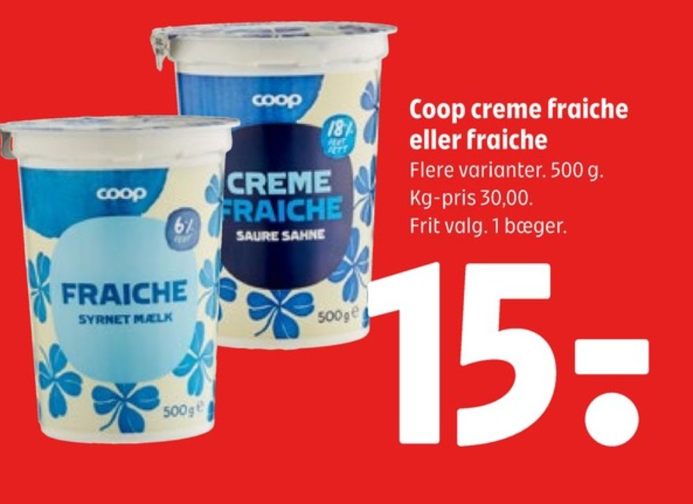 Coop, Creme Fraiche 18%