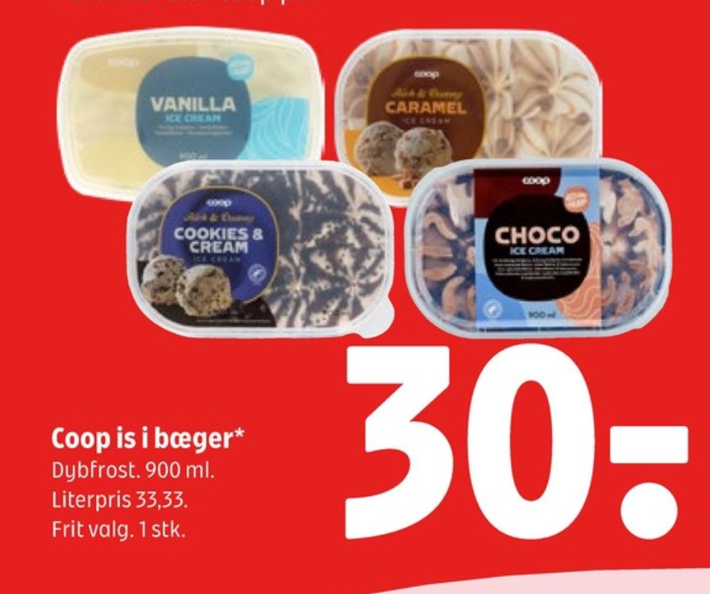 Coop, Vanilje is