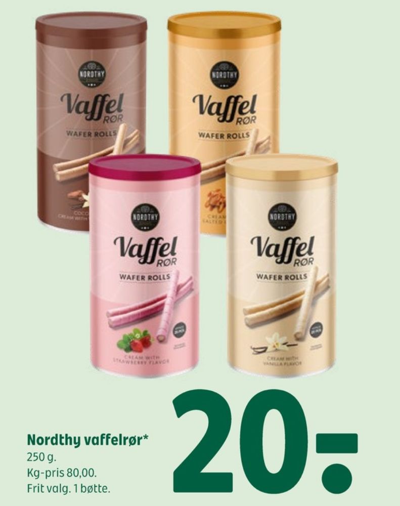 Nordthy, Vaffelrør Salted Caramel