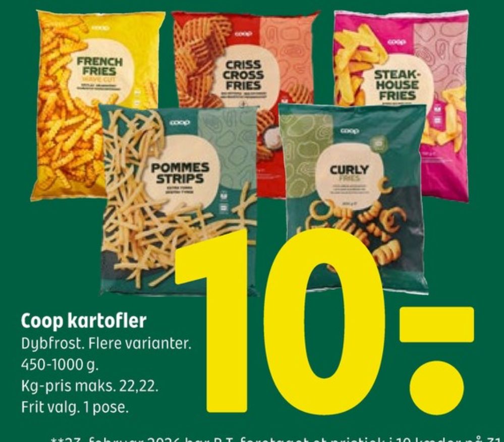 Coop, Pommes Strips