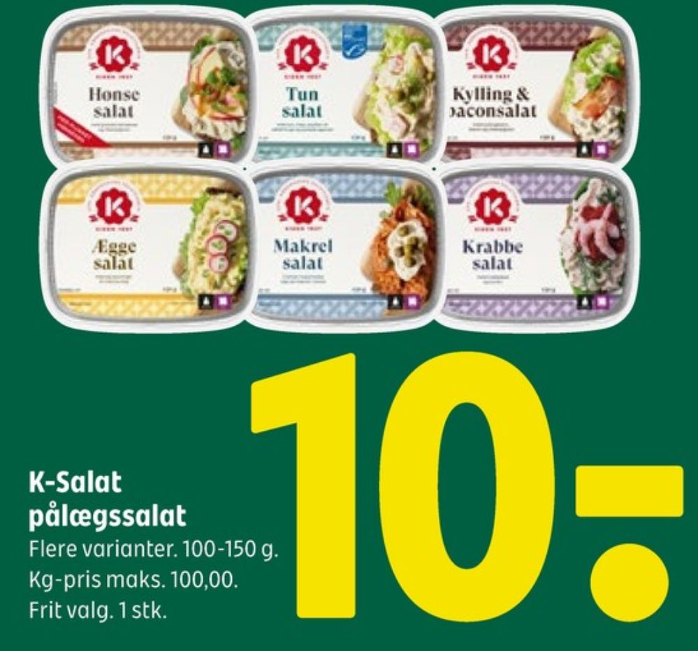 K-salat, Kylling & Baconsalat