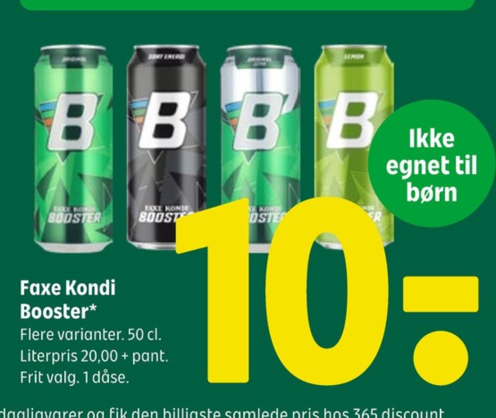 Faxe Kondi Booster Original, Energidrik