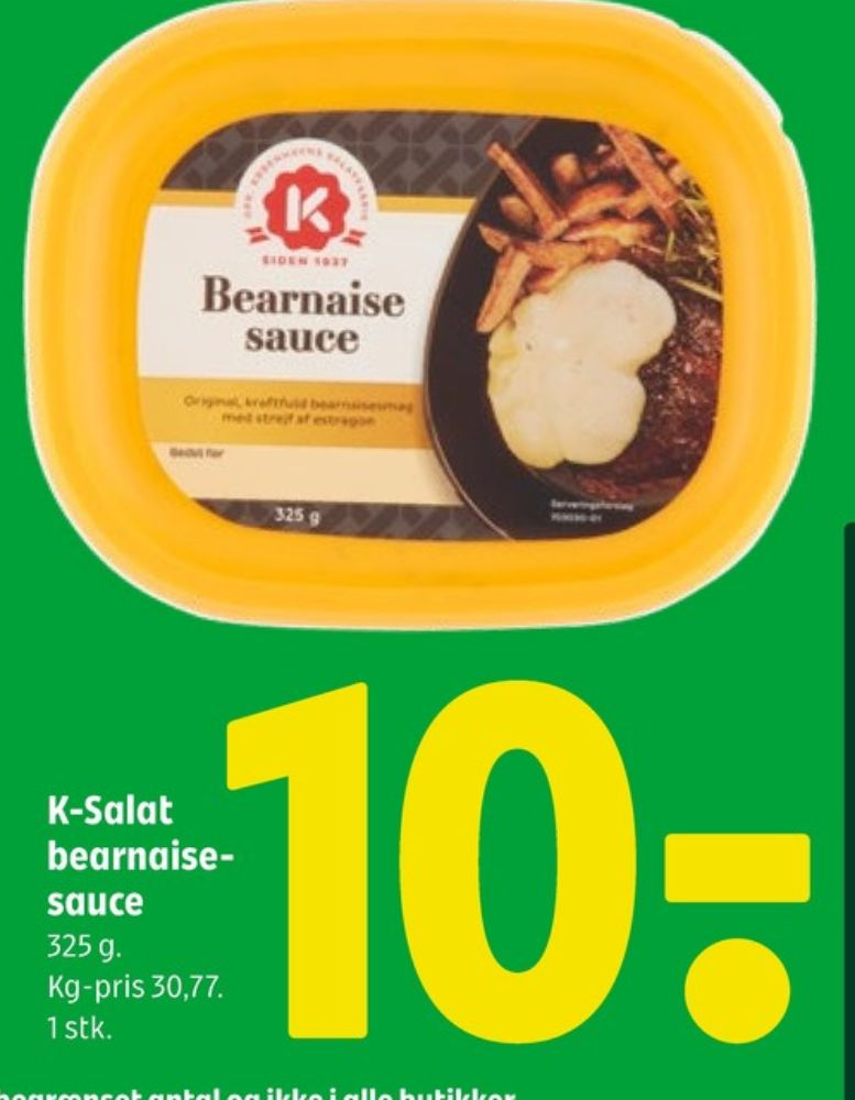 K-salat, Bearnaisesauce