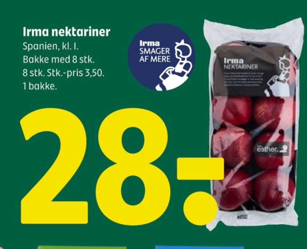 Irmas, Nektariner