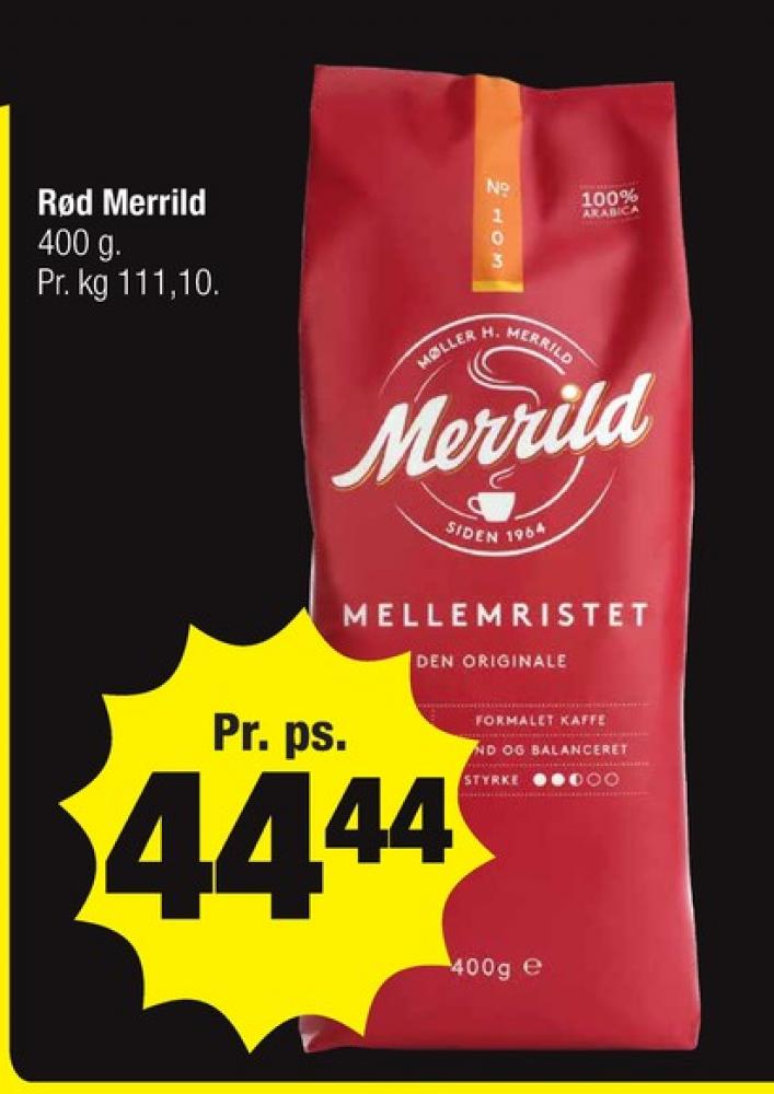Merrild Mellemristet, Kaffe Formalet