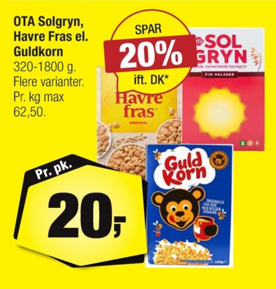 Ota Sol Gryn, Finvalsede Havregryn 