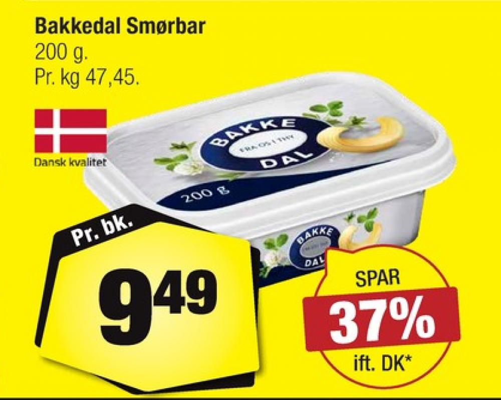 Bakkedal, Smørbar