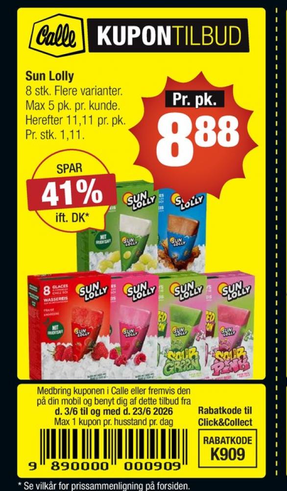 Sun Lolly, Is frys selv - Hindbær