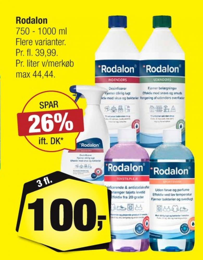 Rodalon, Rengøring - øvrige