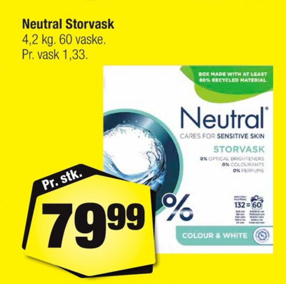 Neutral, Vaskepulver