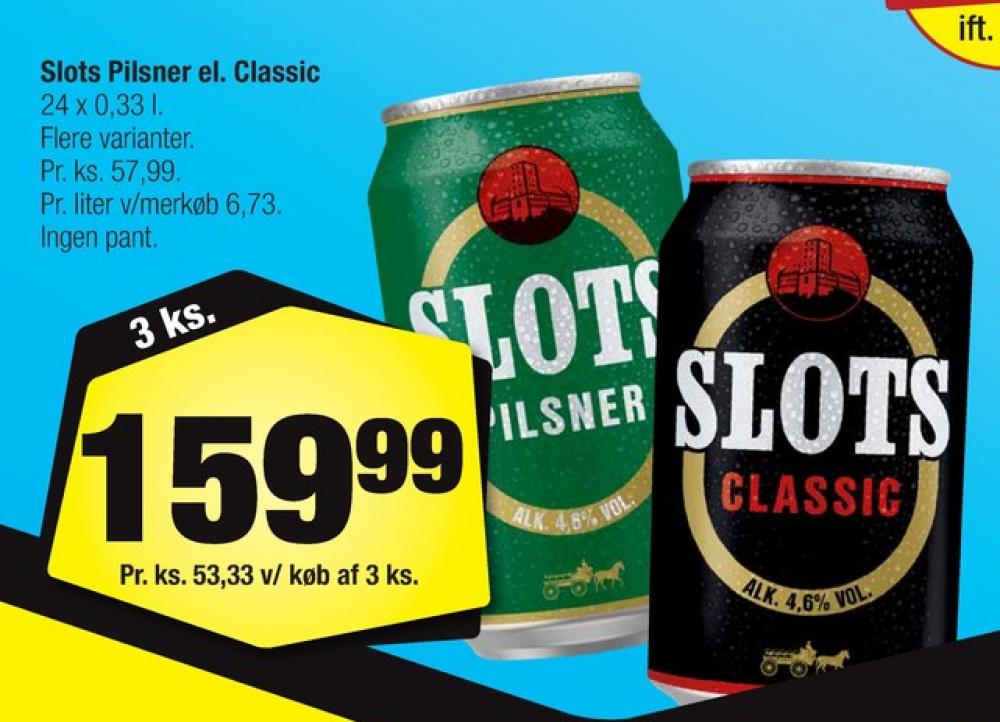 Slots Classic, Øl 24 pk.