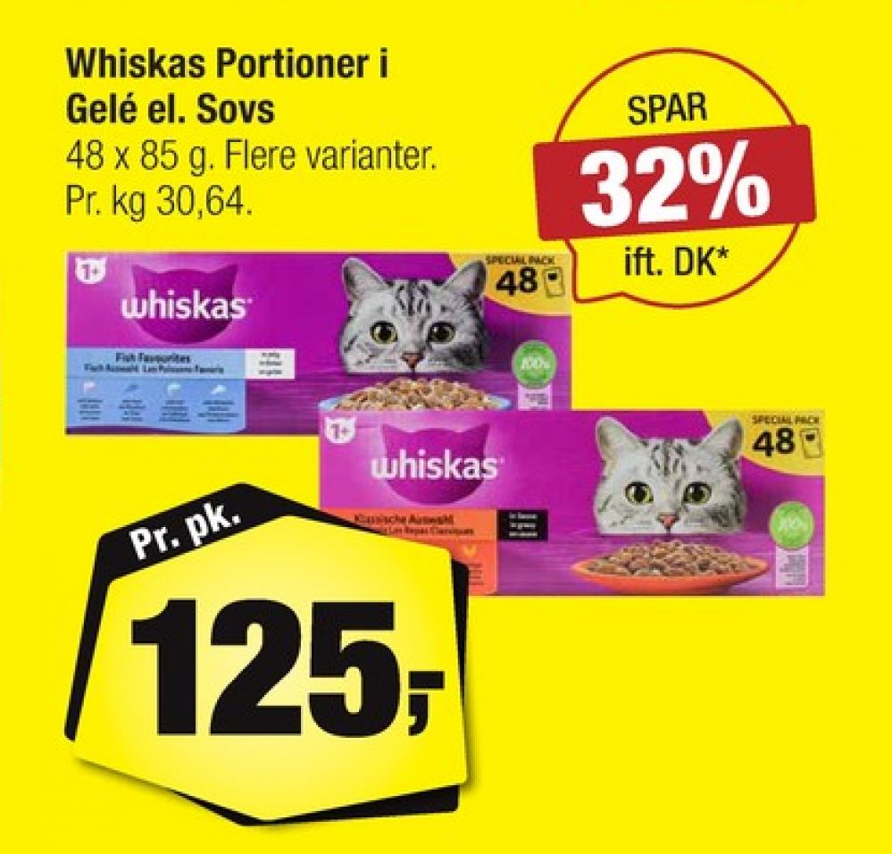 Whiskas, Kattefoder
