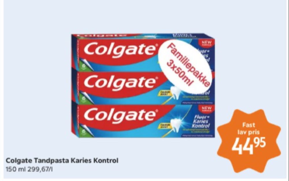 Colgate, Tandpasta