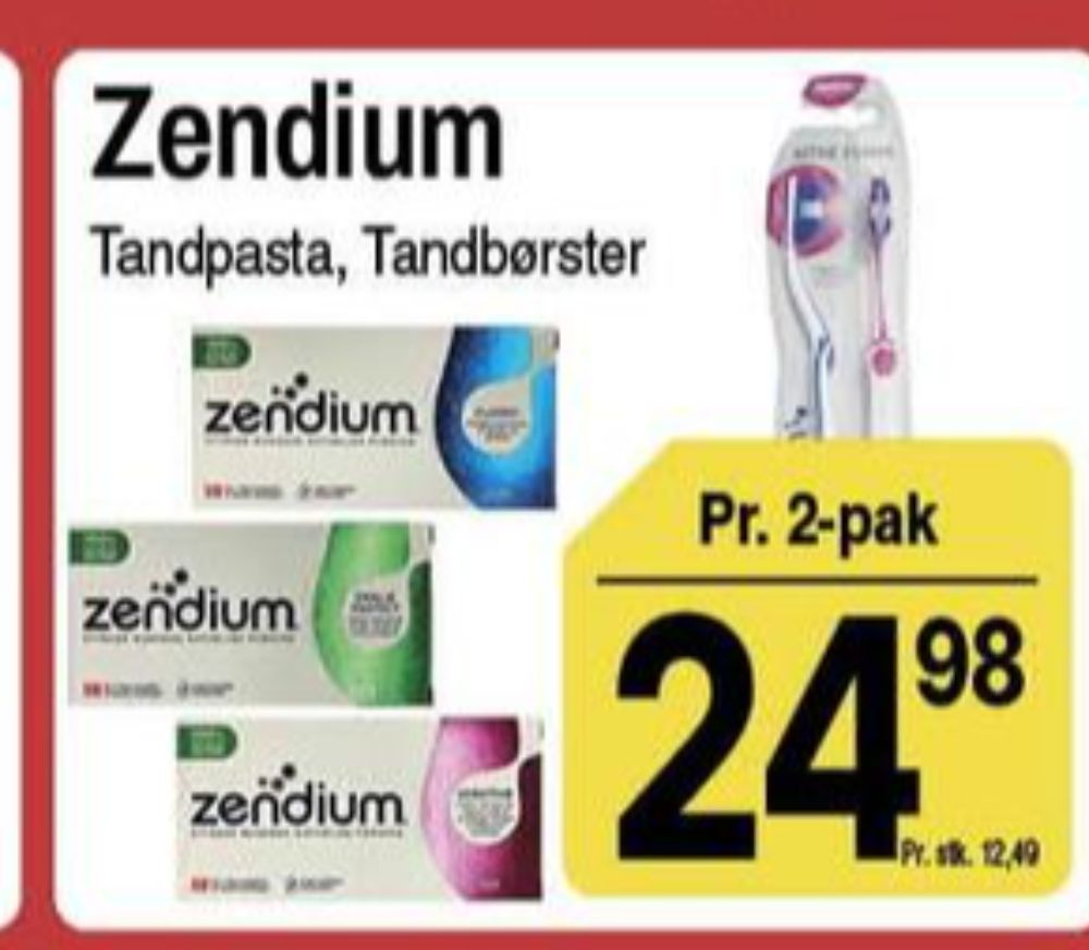 Zendium, Tandbørste