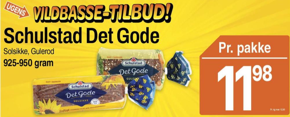 Schulstad Det Gode, Gulerodsrugbrød