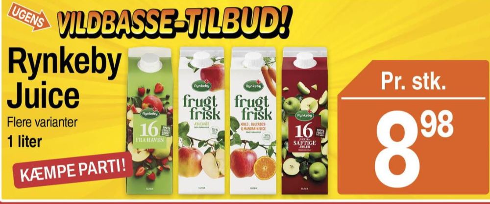 Rynkeby, 16 Saftige Æbler