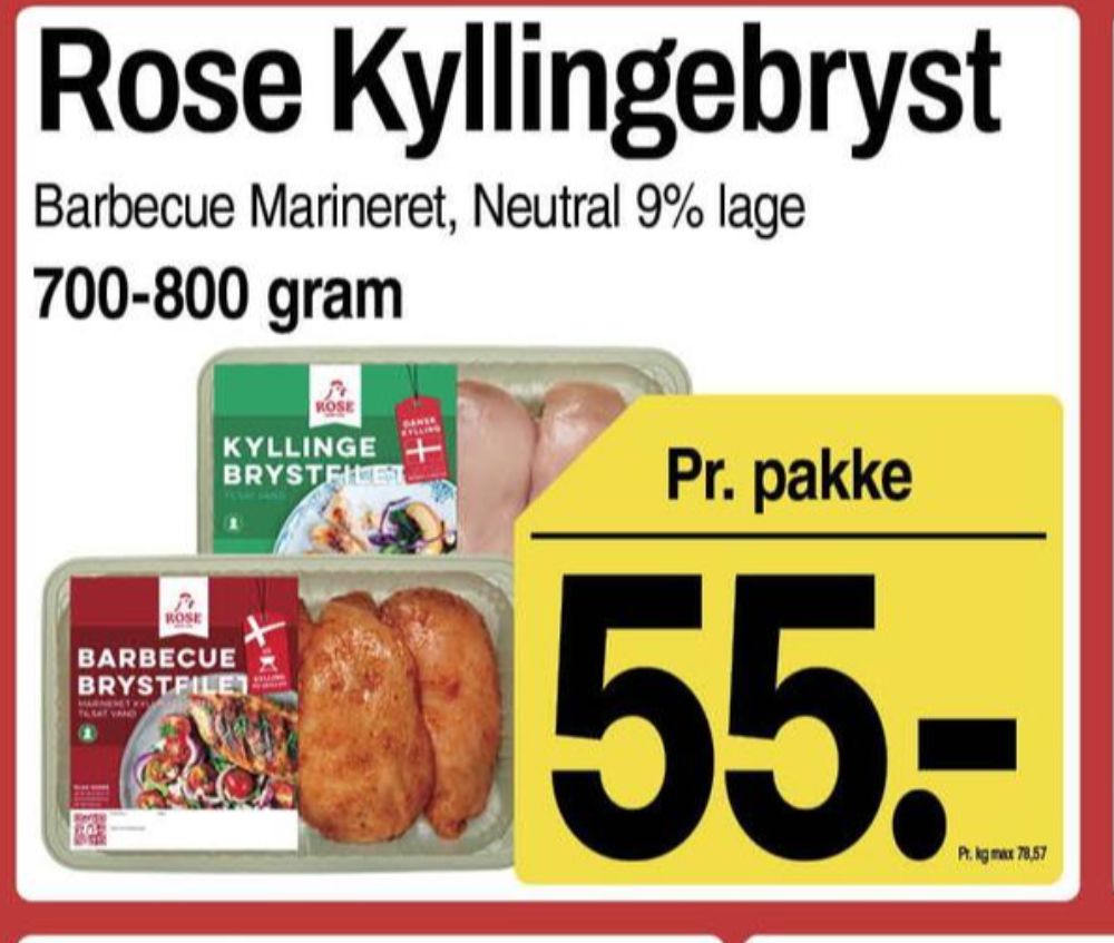 Rose, Kyllingebrystfilet