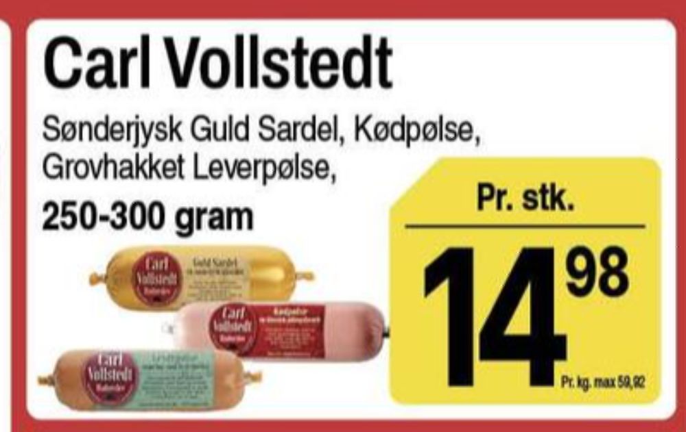Carl Vollstedt's Eftf. Guld, Guld Sardel