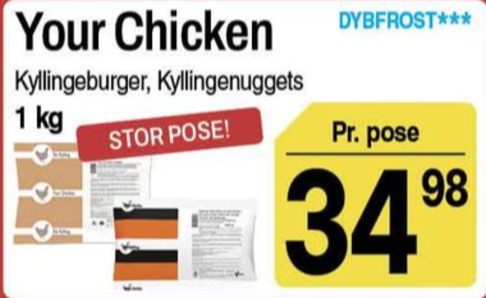 Din kylling, Kyllingenuggets