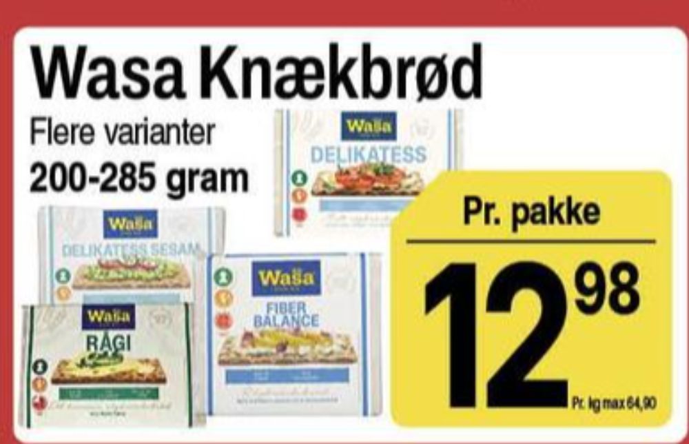 Wasa, Delikatesse Sesam knækbrød