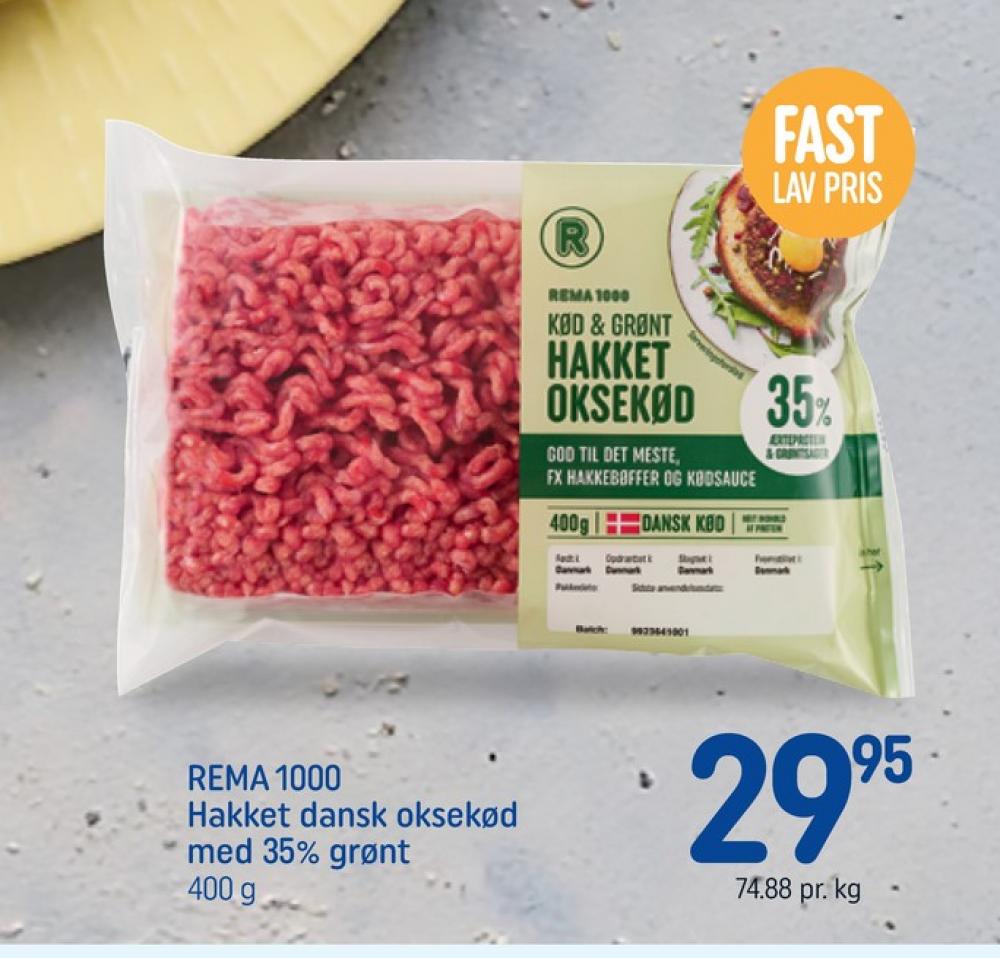 Rema 1000, Hakket Okse og Grønt 35%