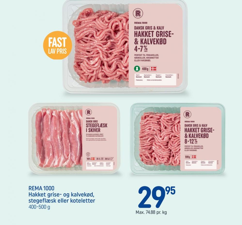 Rema 1000, Flæsk i skiver