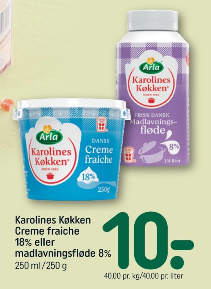 Karolines, Madlavningsfløde 8%