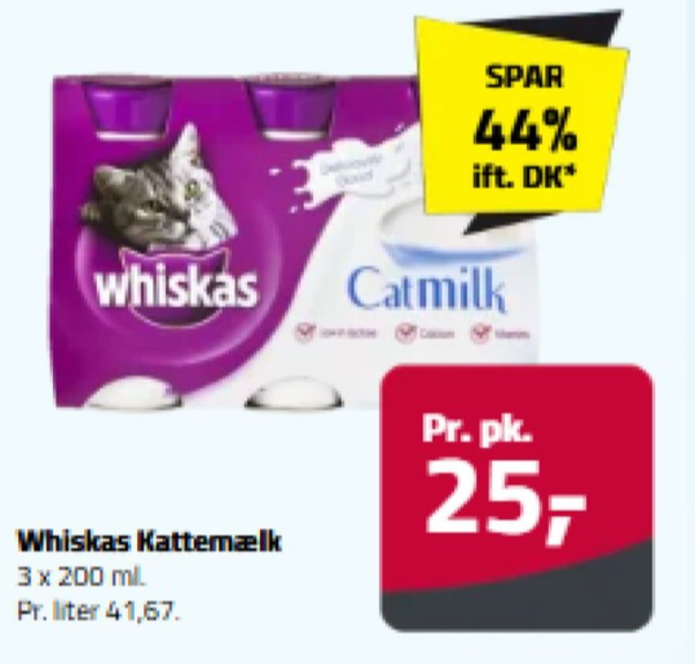 Whiskas, Kattemælk