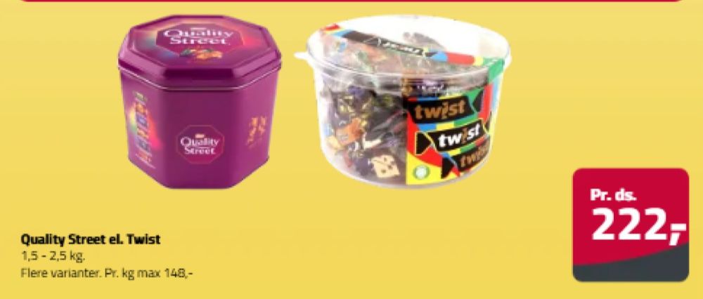 Quality Street, Dessertchokolade